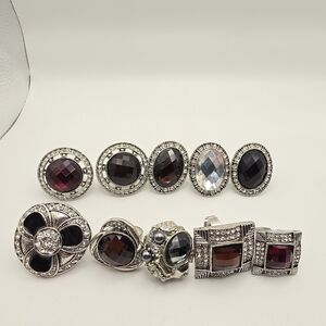 Silver Metal Rings One Size Fits Most